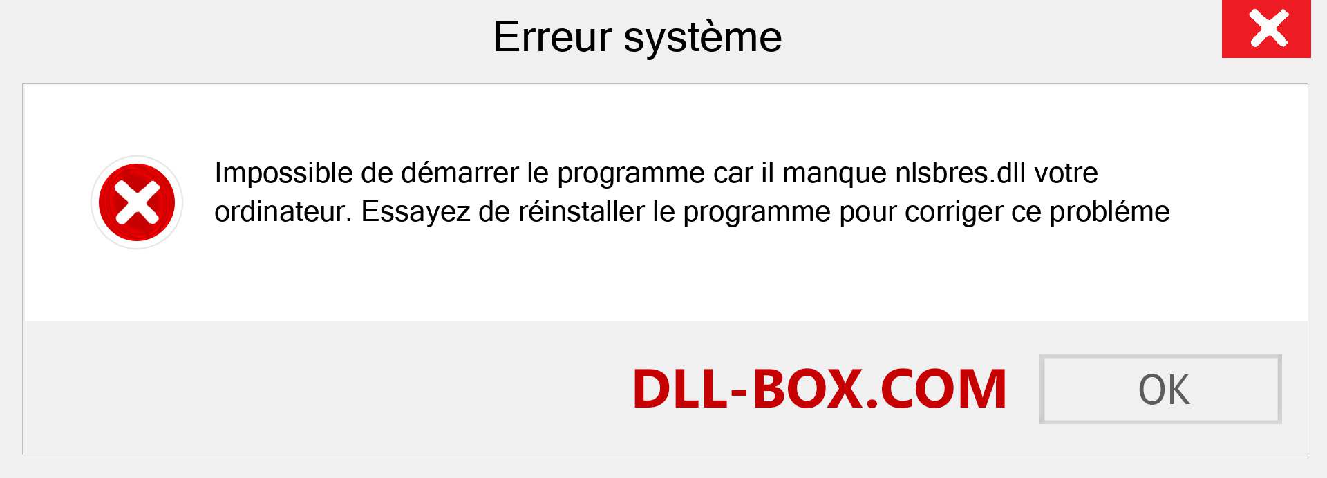 Le fichier nlsbres.dll est manquant ?. Télécharger pour Windows 7, 8, 10 - Correction de l'erreur manquante nlsbres dll sur Windows, photos, images